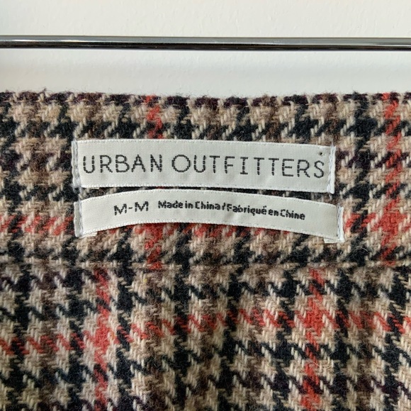 HOUNSDTOOTH WRAP MINI SKIRT - Picture 5 of 9